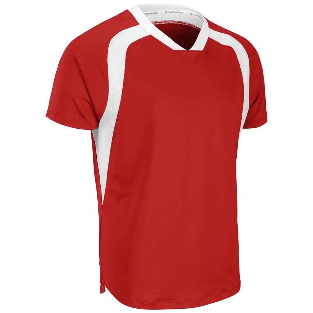Champro Sj51 Hatrick Jersey - Scarlet White