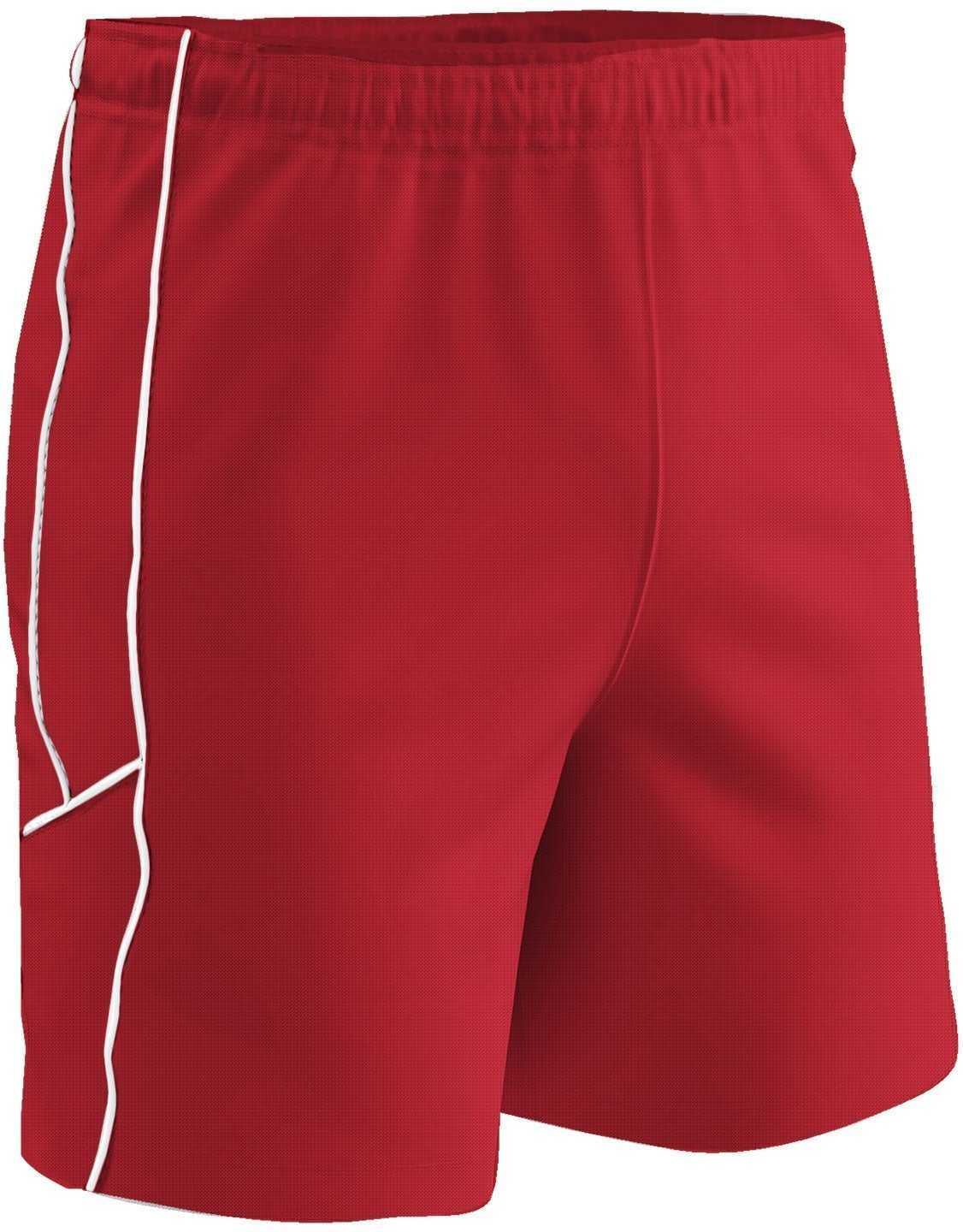 Champro Ss10 Header Soccer Short - Scarlet White