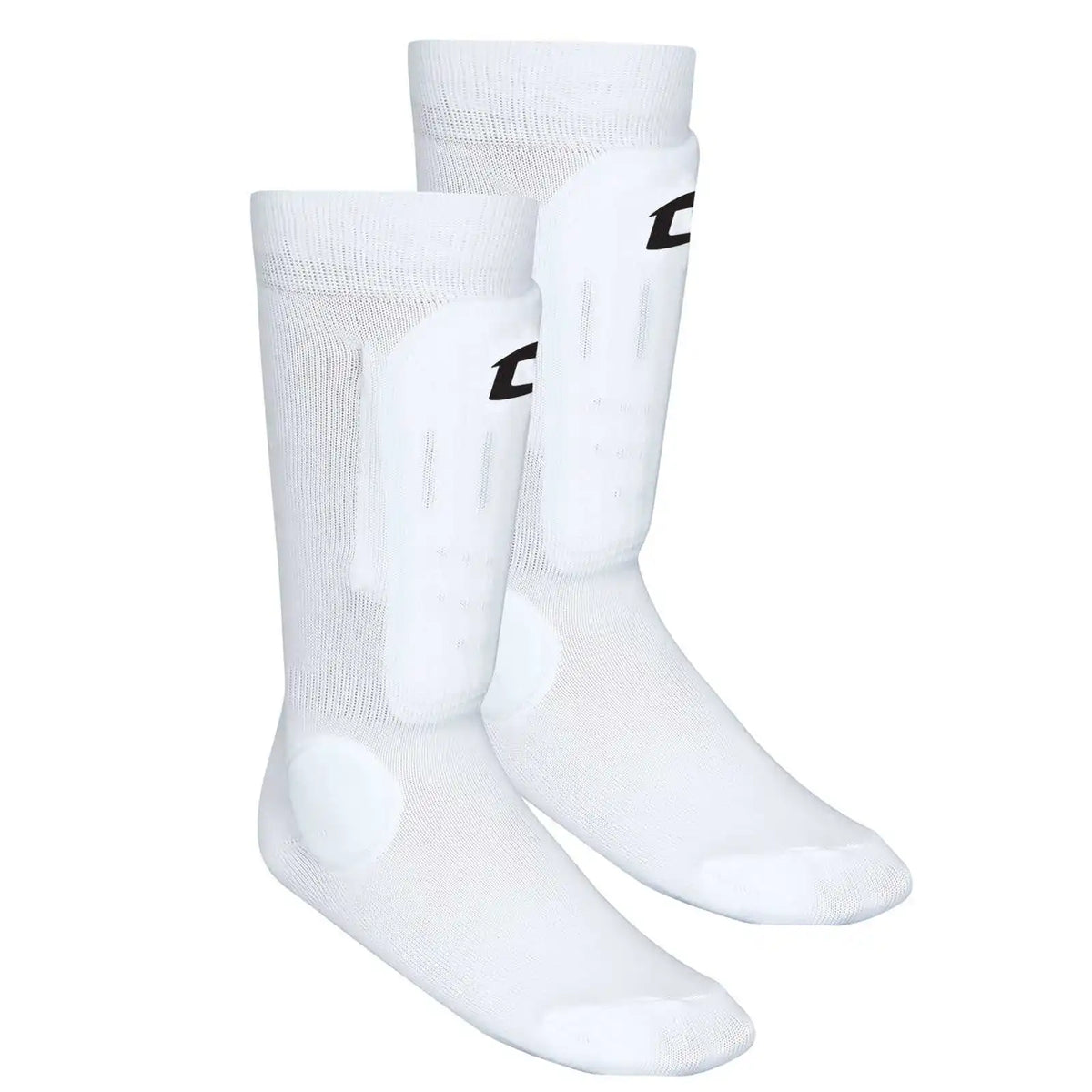 Champro Ssg6 Sock Style Shin Guard Pair - White