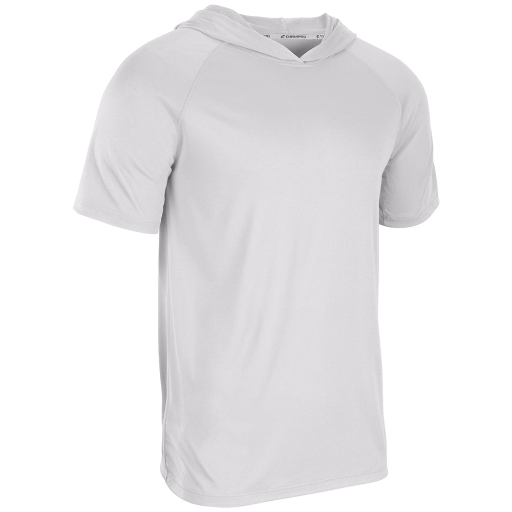 Champro T103 Arena Short Sleeve Hoodie T-shirt - White