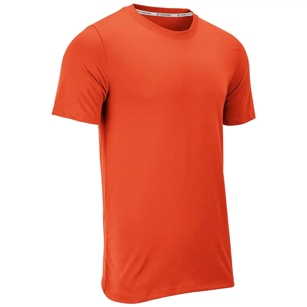 Champro T201 Tackle Crew Neck Tee - Orange - Youth Xs