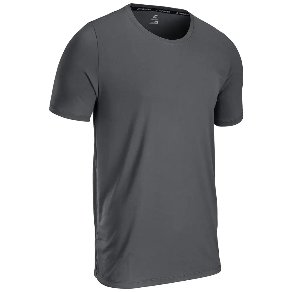 Champro T301 Rookie Crew Neck Tee - Charcoal - Youth Xs
