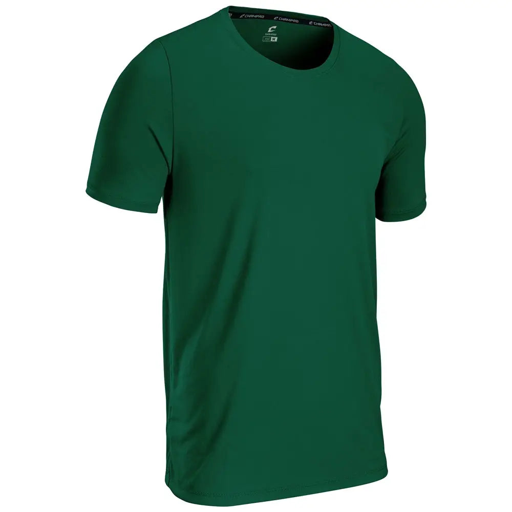 Champro T301 Rookie Crew Neck Tee - Forest Green - Youth Xs
