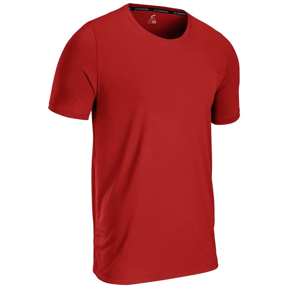 Champro T301 Rookie Crew Neck Tee - Scarlet - Youth Xs