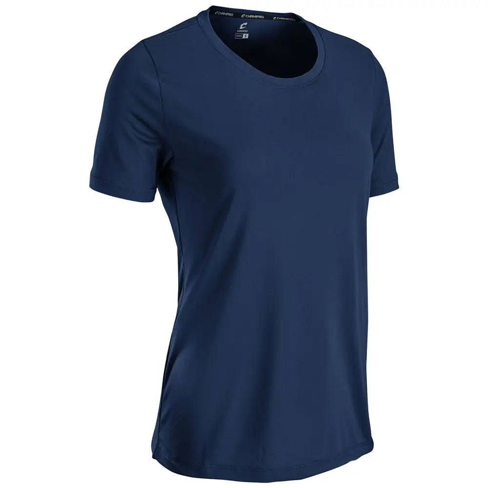 Champro T302 Rookie Crew Neck Tee - Navy - Ladies Xs