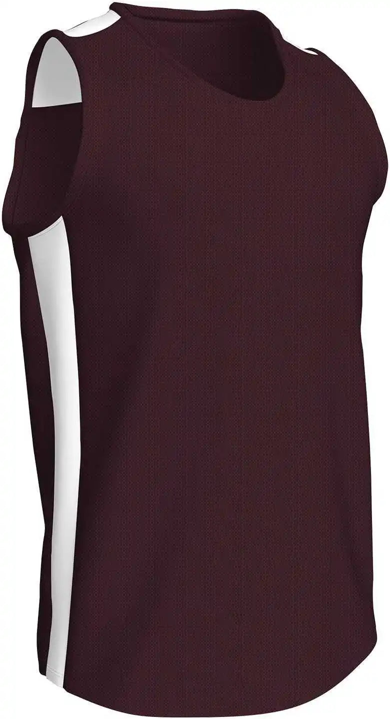 Champro Tfj01 Miler Track Jersey - Maroon White