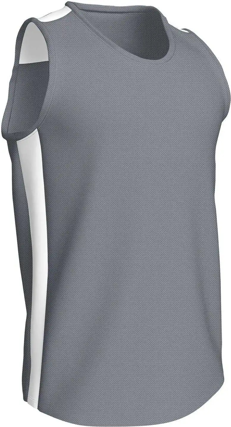 Champro Tfj01 Miler Track Jersey Silver White