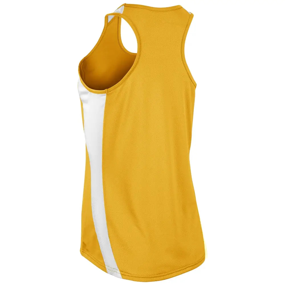 Champro Trkj4 Speed Singlet - Gold White - Adult Xs