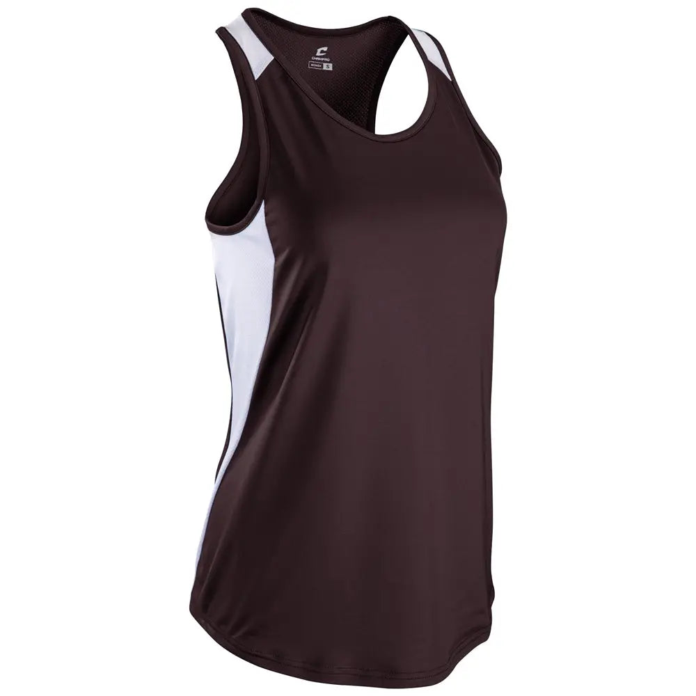 Champro Trkj4 Speed Singlet - Maroon White - Adult Xs