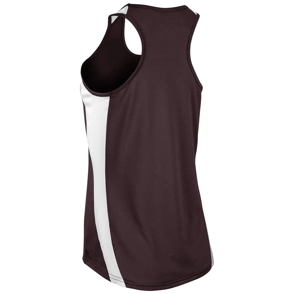Champro Trkj4 Speed Singlet - Maroon White - Adult Xs