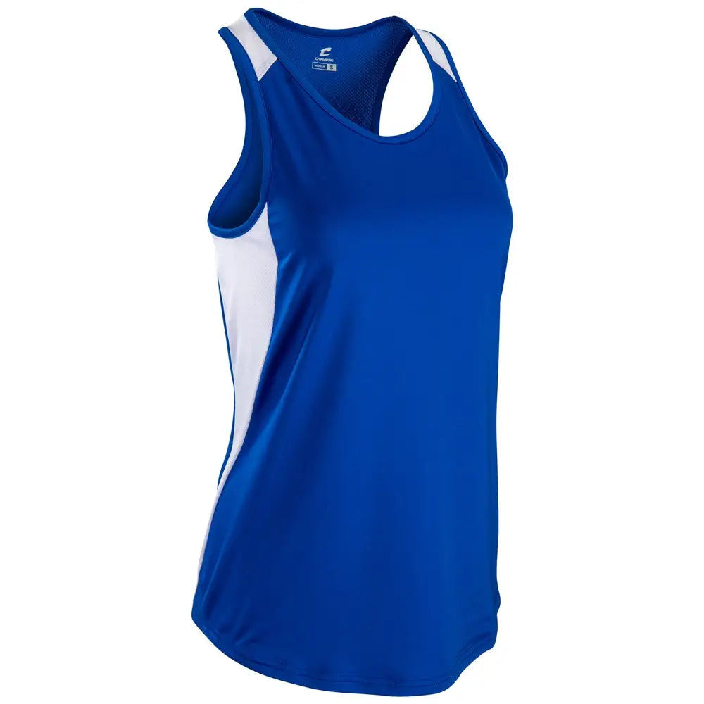 Champro Trkj4 Speed Singlet - Royal White