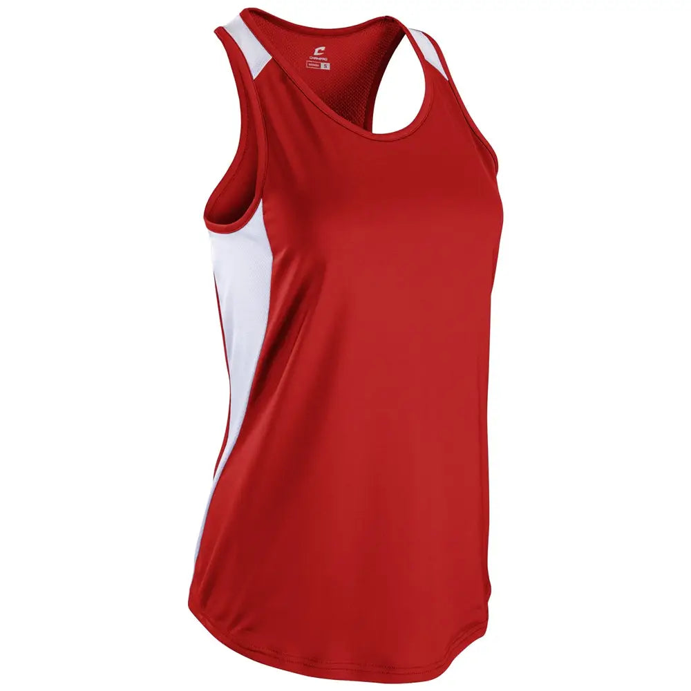 Champro Trkj4 Speed Singlet - Scarlet White - Adult Xs