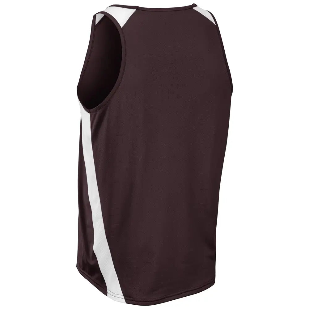 Champro Trkj5 Speed Singlet - Maroon White - Adult s