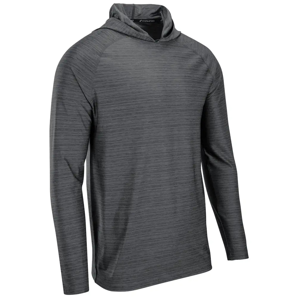 Champro Uv01 Striker Long Sleeve Hoodie - Heather Charcoal