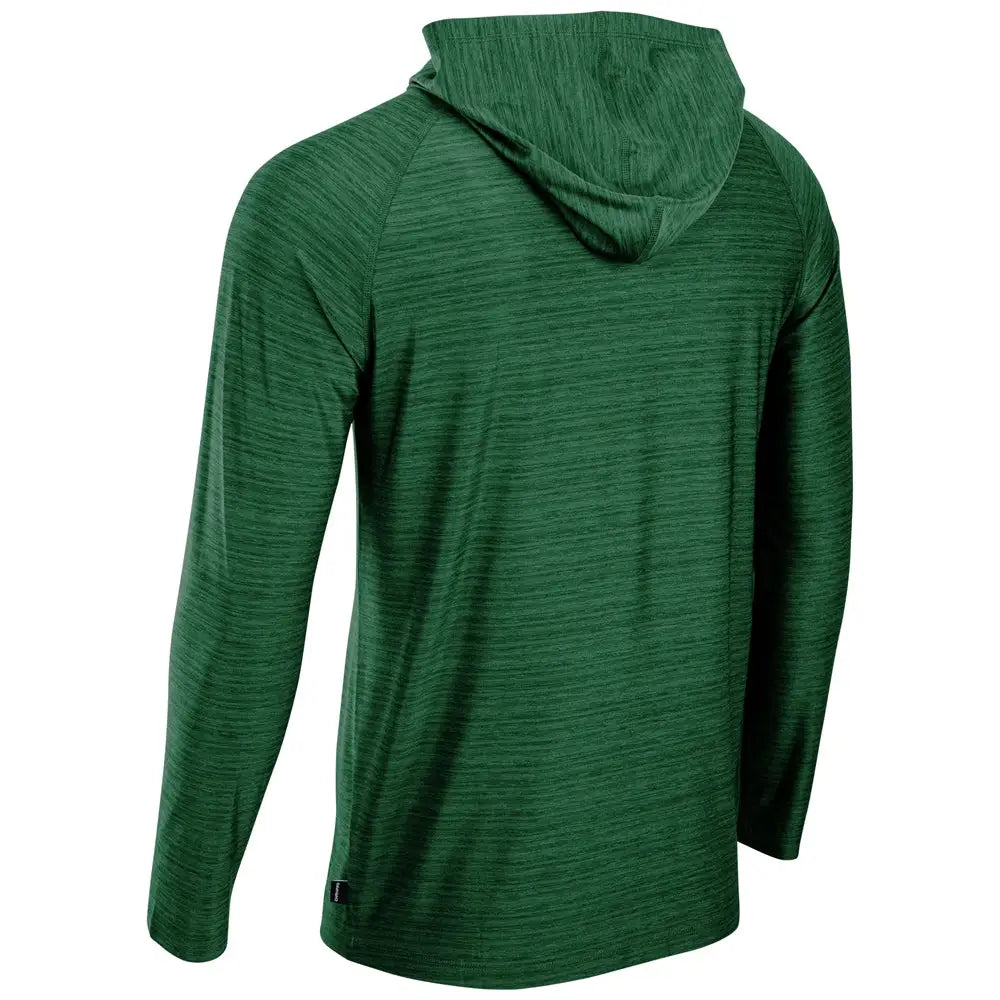 Champro Uv01 Striker Long Sleeve Hoodie - Heather Forest Green - Youth Xs