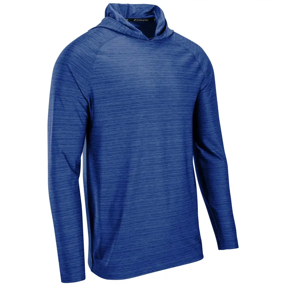 Champro Uv01 Striker Long Sleeve Hoodie - Heather Royal
