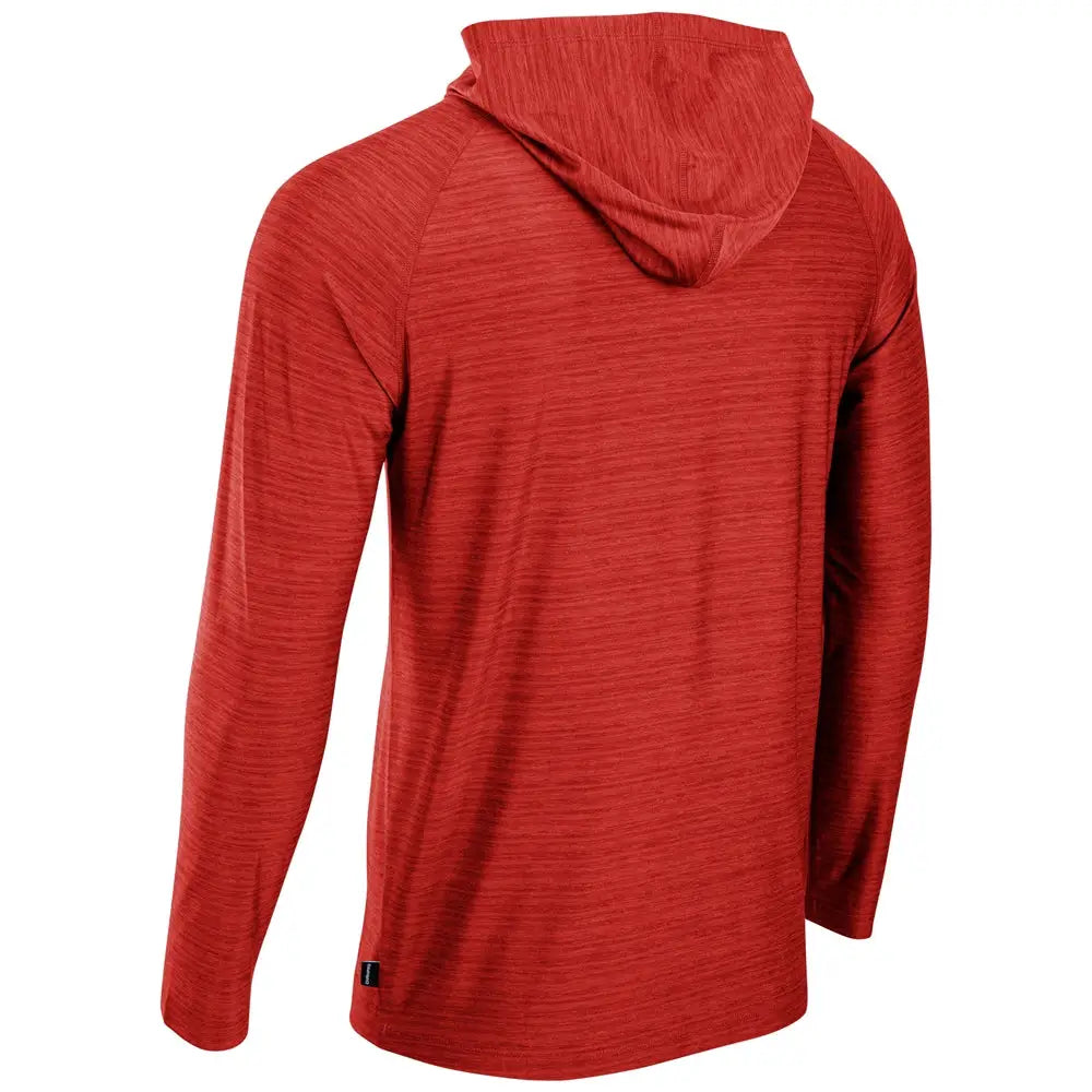 Champro Uv01 Striker Long Sleeve Hoodie - Heather Scarlet - Youth Xs