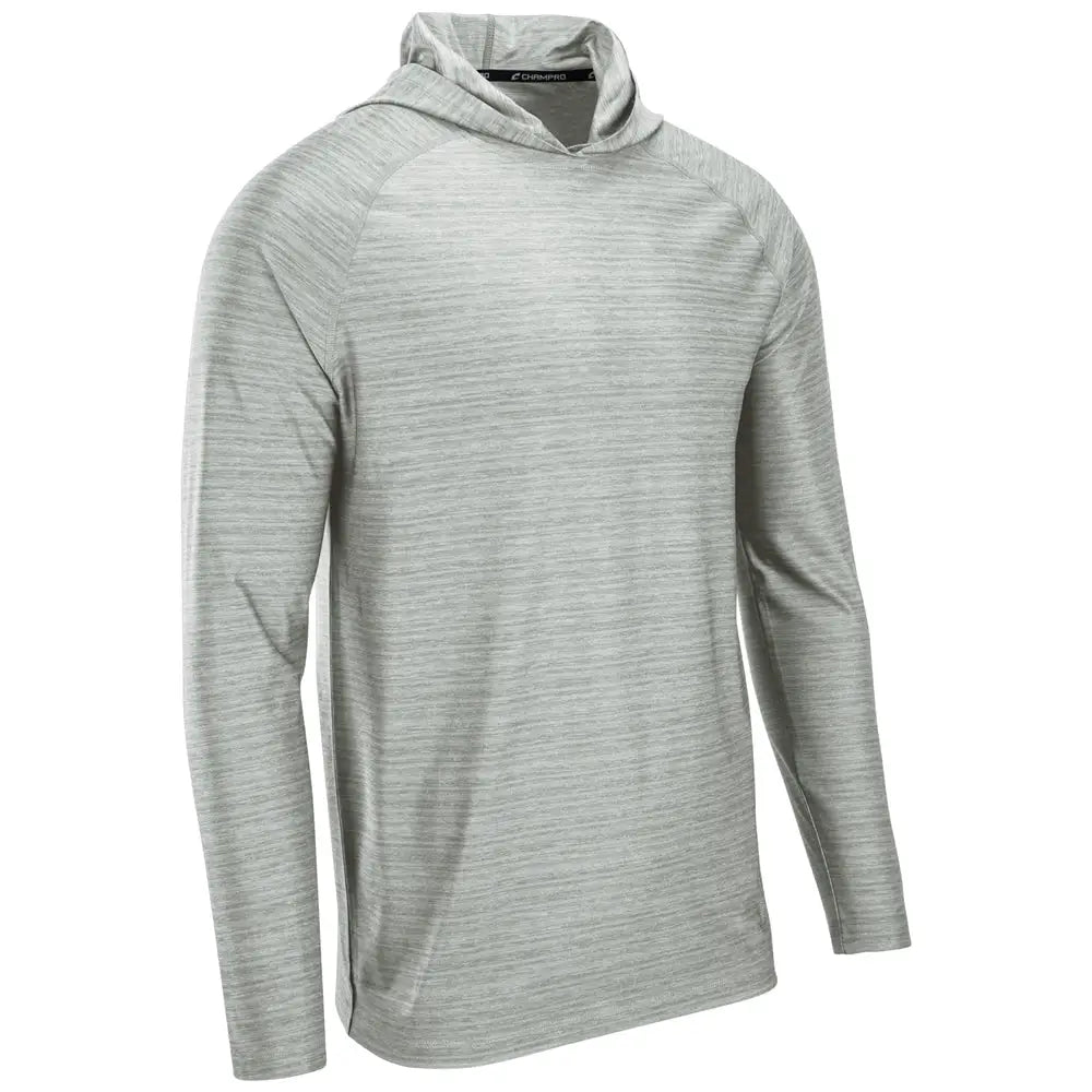 Champro Uv01 Striker Long Sleeve Hoodie - Heather Snow White