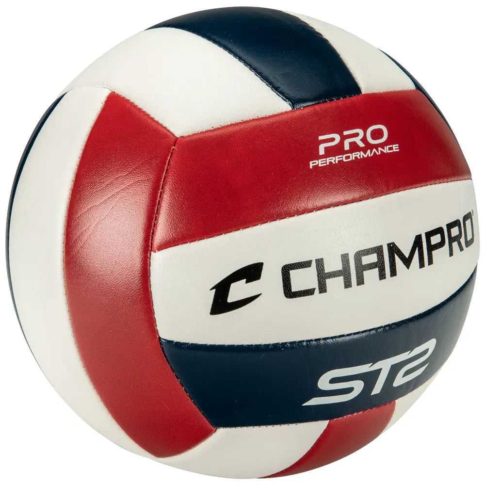 Champro Vbst2 Indoor/outdoor Volleyball - Scarlet White Royal