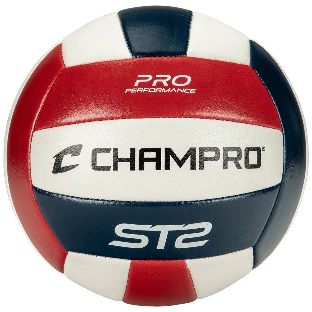 Champro Vbst2 Indoor/outdoor Volleyball - Scarlet White Royal