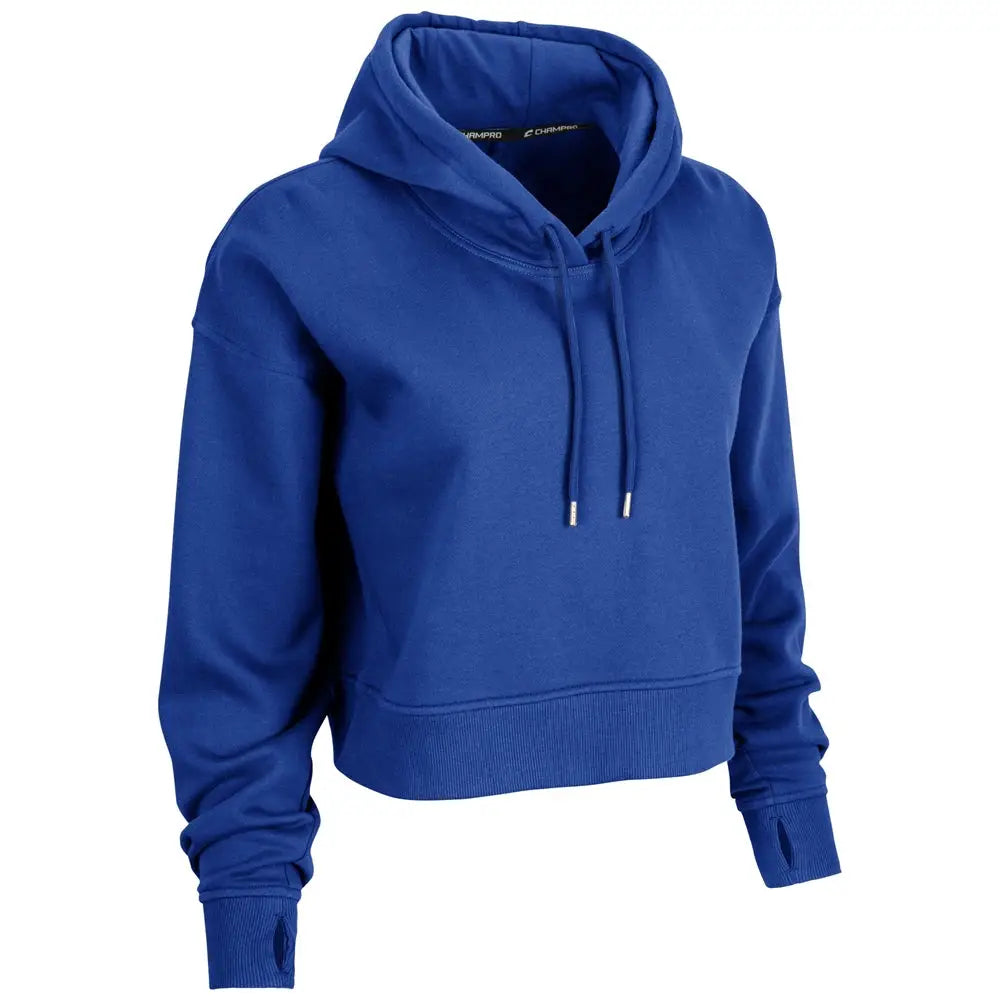 Champro Vfch1 Victory Fleece Women’s Crop Hoodie - Royal - Ladies s