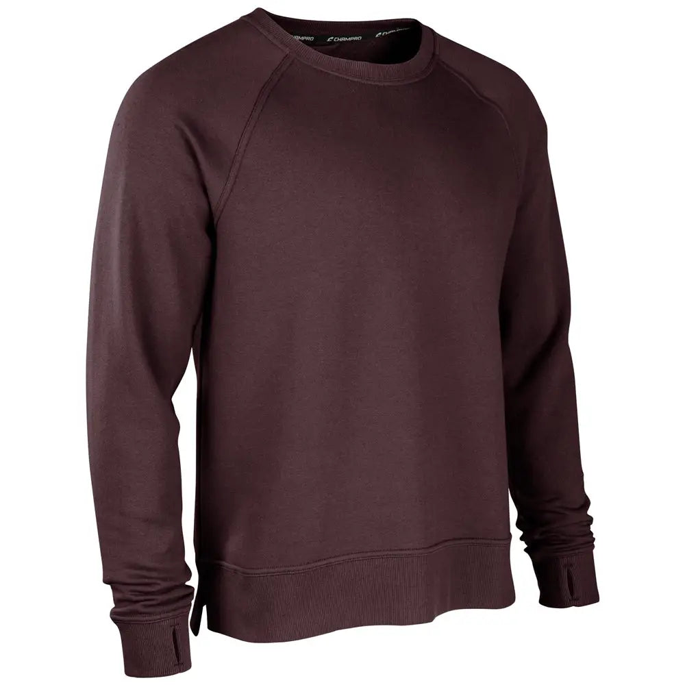 Champro Vfsh1 Victory Fleece Men’s Split Hem Crew - Maroon