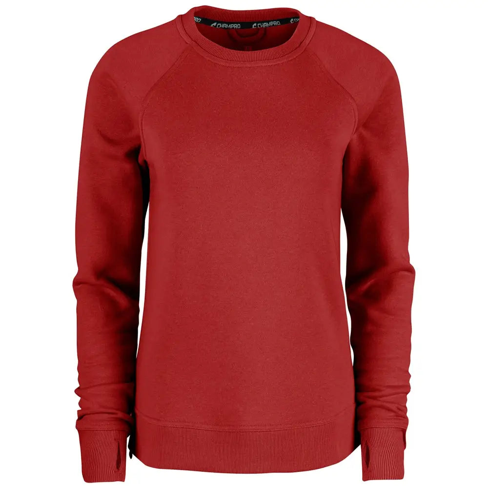 Champro Vfsh2 Victory Fleece Women’s Split Hem Crew - Scarlet