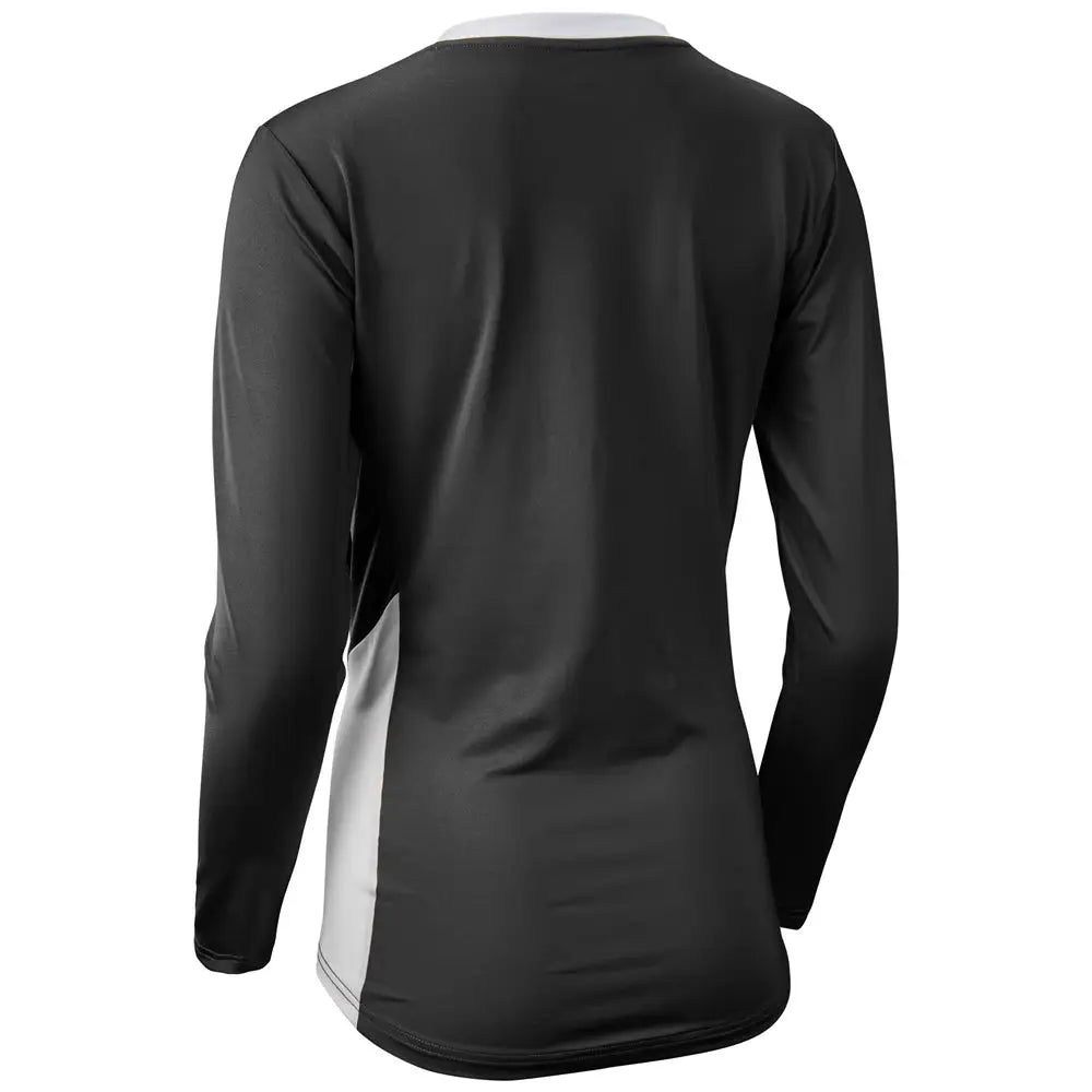 Champro Vj10 Rally Long Sleeve Volleyball Jersey - Black White - Ladies Xs