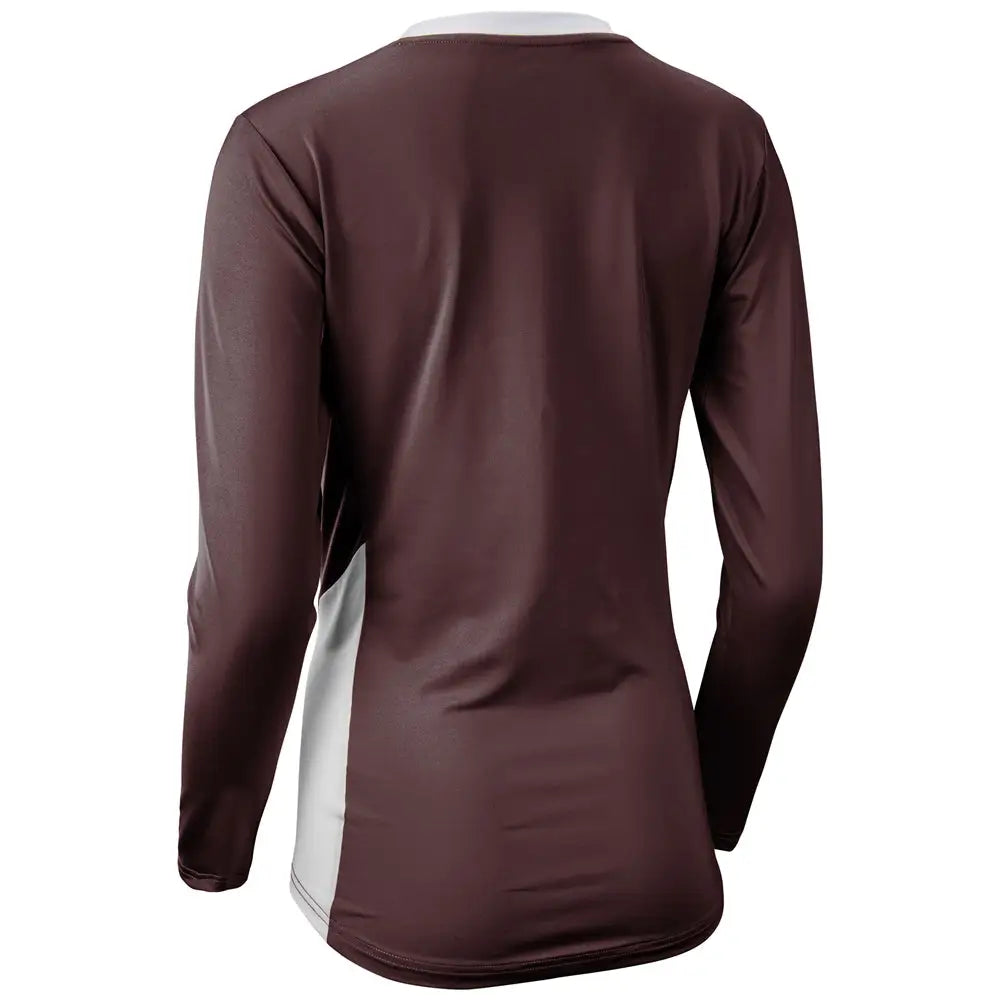 Champro Vj10 Rally Long Sleeve Volleyball Jersey - Maroon White - Ladies Xs