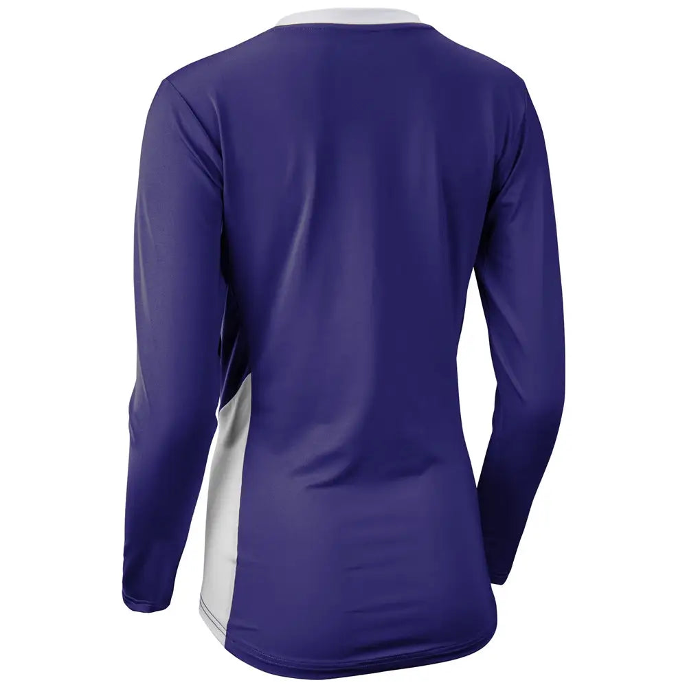 Champro Vj10 Rally Long Sleeve Volleyball Jersey - Purple White - Ladies Xs
