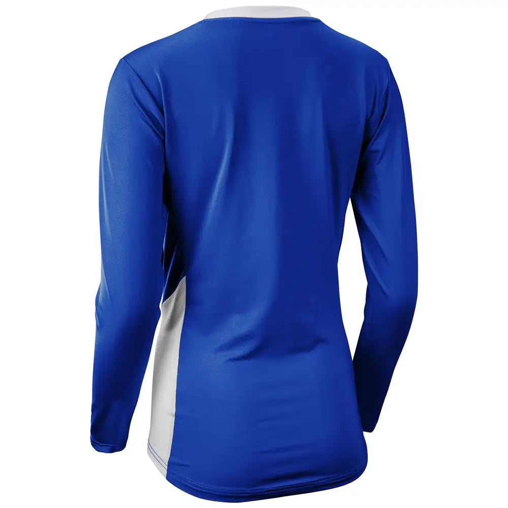Champro Vj10 Rally Long Sleeve Volleyball Jersey - Royal White - Ladies Xs