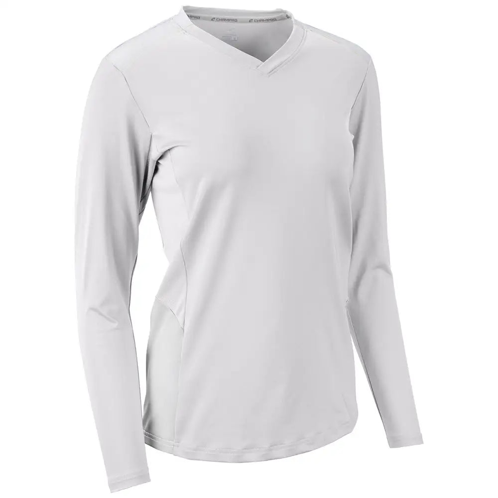 Champro Vj10 Rally Long Sleeve Volleyball Jersey - White