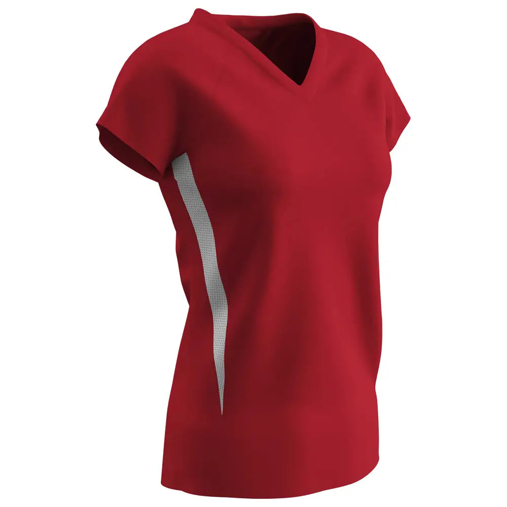 Champro Vj13 Spike Ladies Jersey - Scarlet White