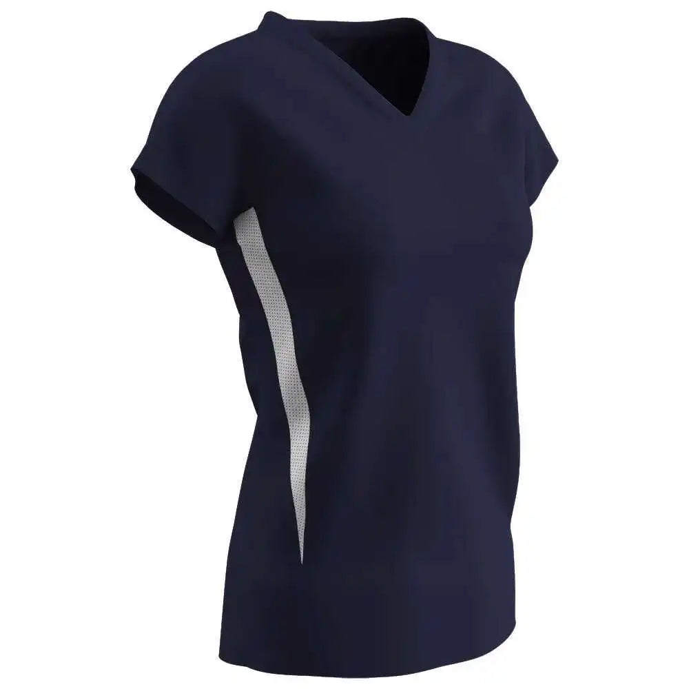 Champro Vj13 Spike Ladies Volleyball Jersey - Navy White