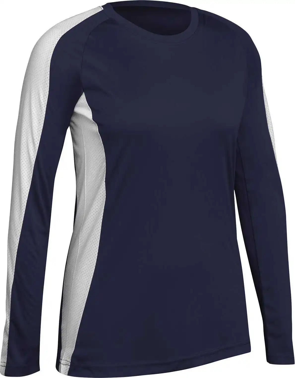 Champro Vj8 Triumphant Ladies Long Sleeve Volleyball Jersey - Navy White