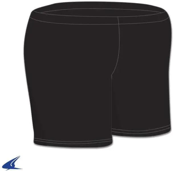 Champro Vs2 Set Ladies Volleyball Short 4'' Inseam - Black