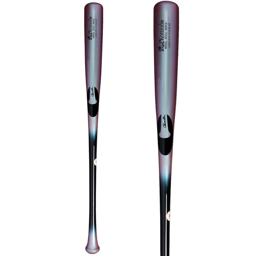 Chandler Sp22j Maple Wood Bat - Black Cotton Candy