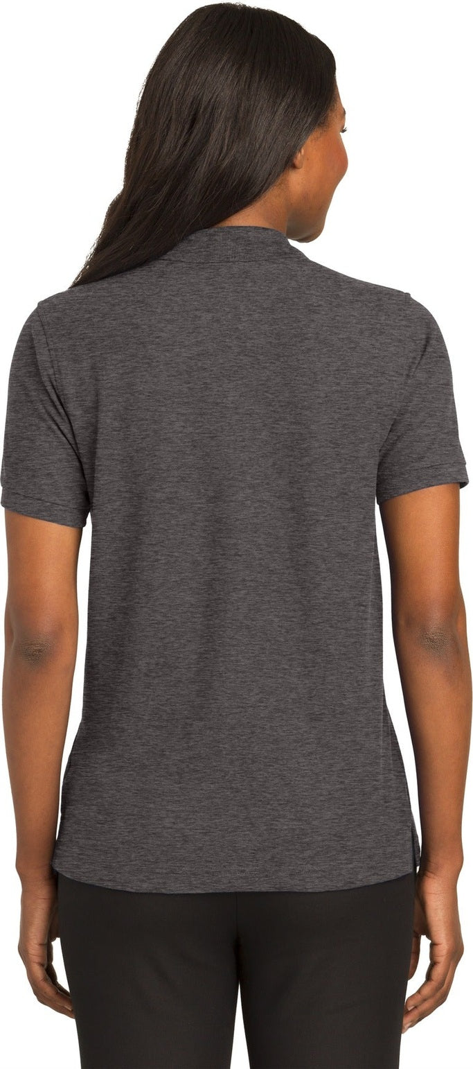 Char Hthr Grey Port Authority Women's Silk Touch Polo. L500