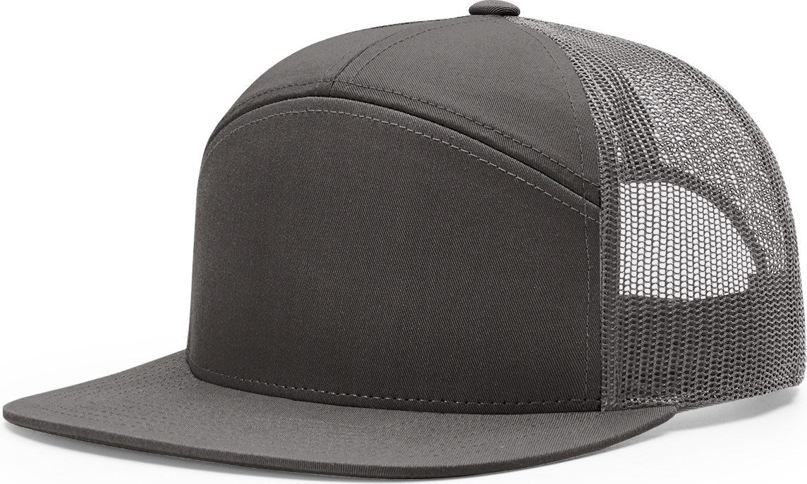 Charcoal 7 Panel Trucker