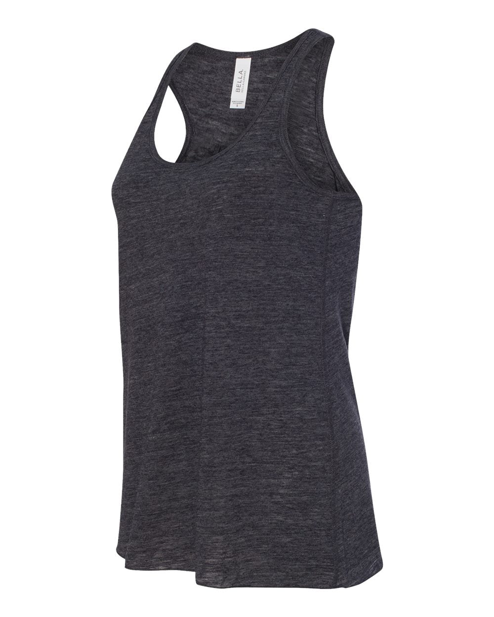 Charcoal Black Slub Women's Flowy Racerback Tank - 8800