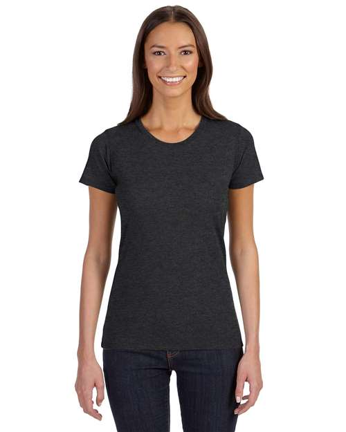 Charcoal/ Black Women&#39;s Eco Blend T-Shirt - ec3800