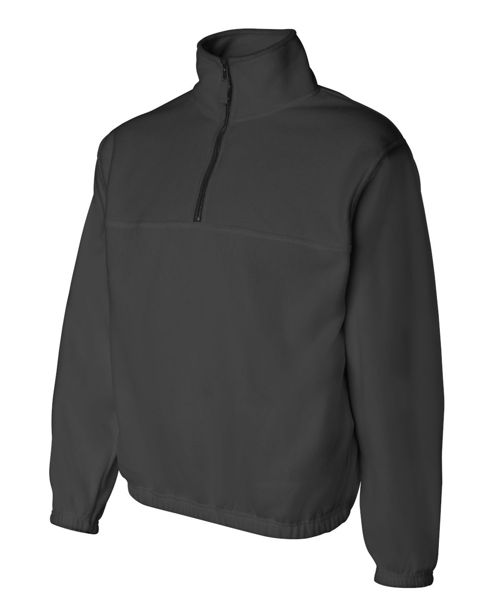 Charcoal Fleece Quarter-Zip Pullover - 3051