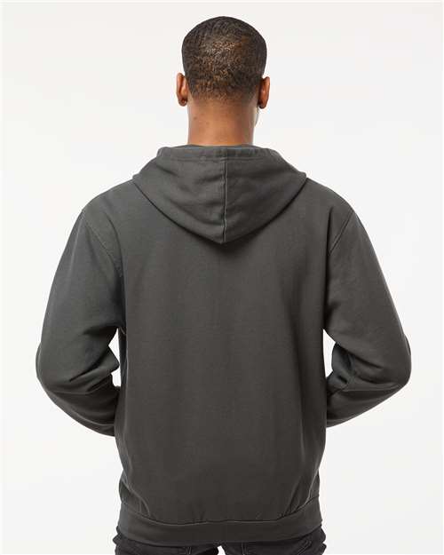 Charcoal Full-Zip Hooded Sweatshirt - 331