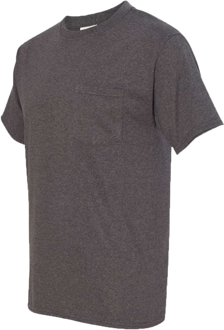 Charcoal Heather Authentic Pocket T-Shirt - 5590