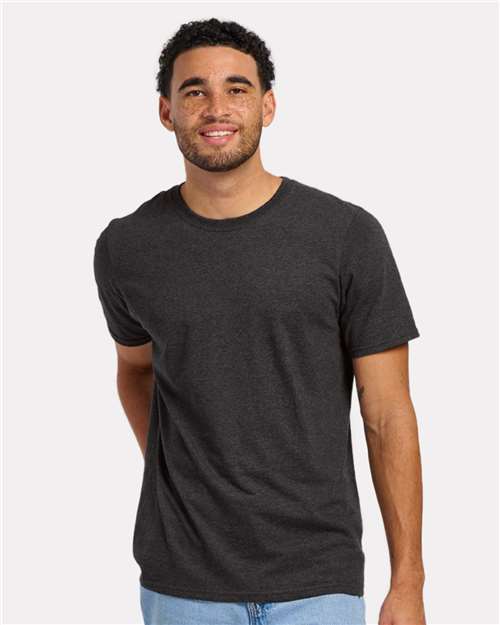 Charcoal Heather Basic Crew T-Shirt - BM2103