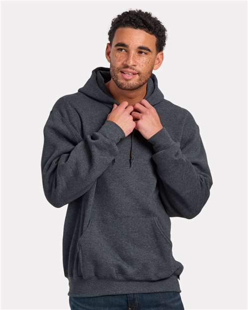 Charcoal Heather Fleece Hooded Pullover - BM5302