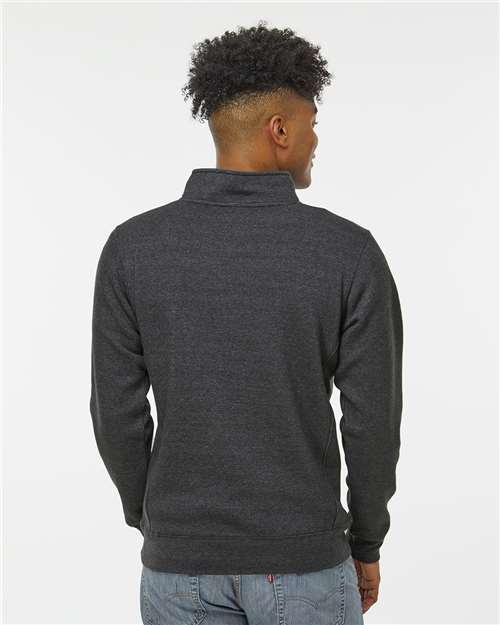 Charcoal Heather Heavyweight Fleece Quarter-Zip Sweatshirt - 8717