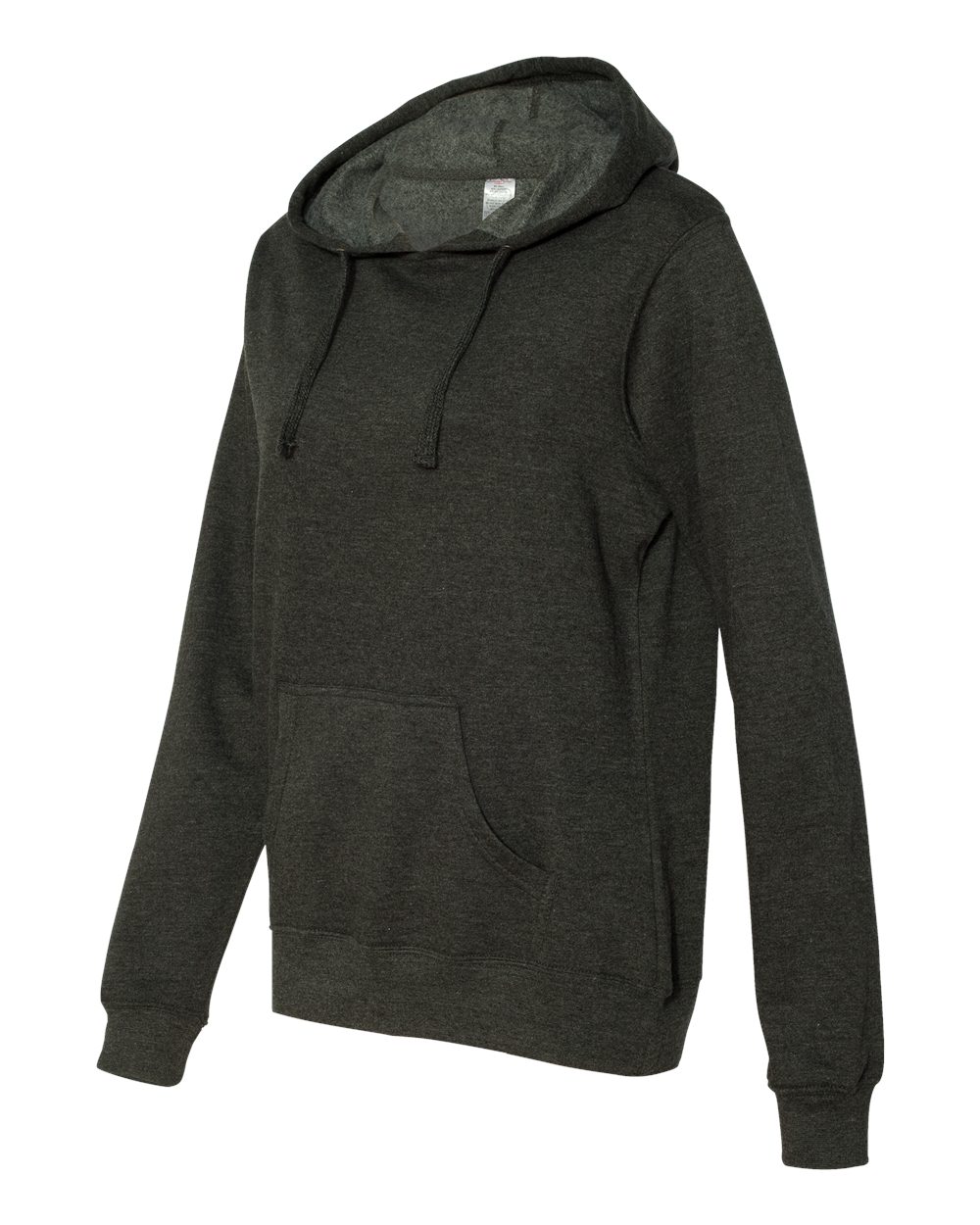 Charcoal Heather Juniors’ Heavenly Fleece Lightweight Hooded Sweatshirt - SS650