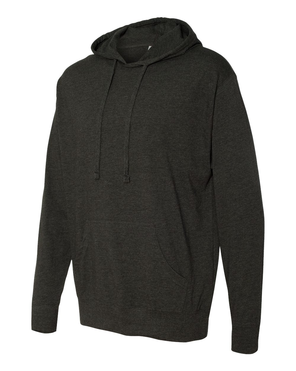 Charcoal Heather Lightweight Hooded Pullover T-Shirt - SS150J