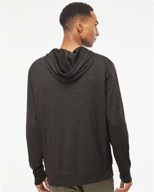 Charcoal Heather Lightweight Hooded Pullover T-Shirt - SS150J